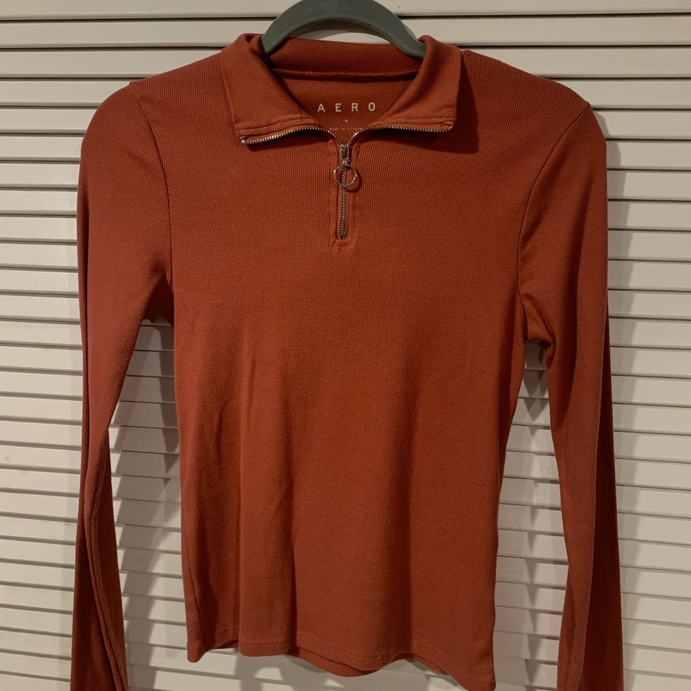 Salmon long sleeve shirt (Aeropostal)